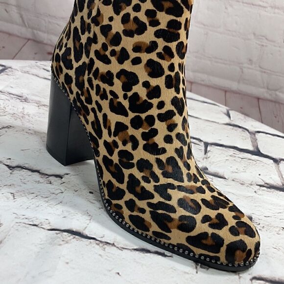 9 COACH calf hair leather Drea Bootie NIB - Picture 2 of 11